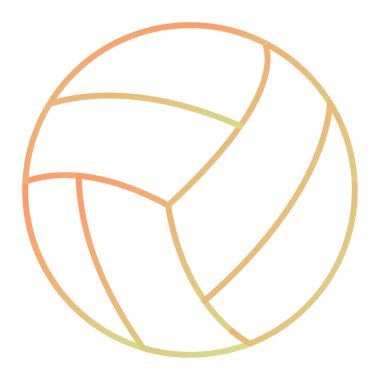 volley ball, web simple icon illustration