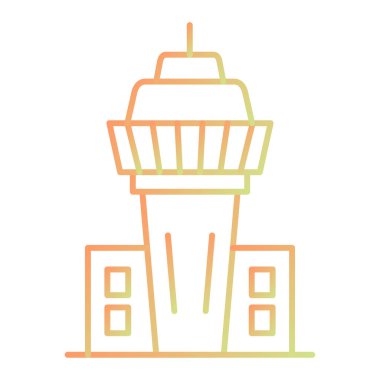 Ağ ve mobil uygulama tasarımınız için beyaz arkaplanda izole edilmiş deniz feneri simgesi vektörü, turist logosu konsepti