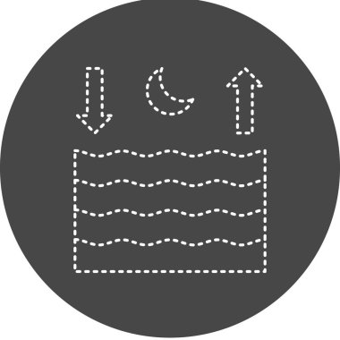 Tides Vector Glyph Icon Design 
