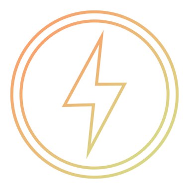 Şimşek simgesi vektör illüstrasyonu