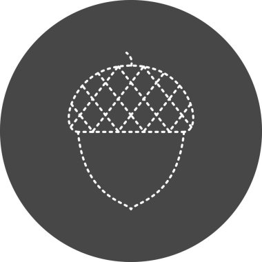 palamut simgesi, vektör illüstrasyonu basit tasarım