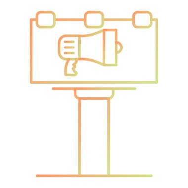 vector illustration of thin modern icon isolated on background