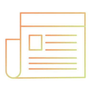 belge simgesi vektör illüstrasyonu