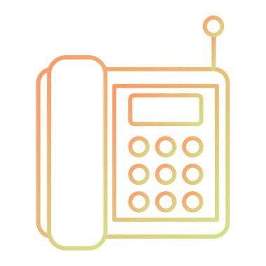 Telefon simgesi vektör illüstrasyonu