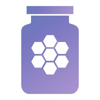 bal kavanozu ikon vektör illüstrasyonu