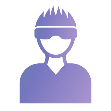 avatar. Web simgesi basit illüstrasyon