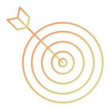 hedef simge vektör illüstrasyonu