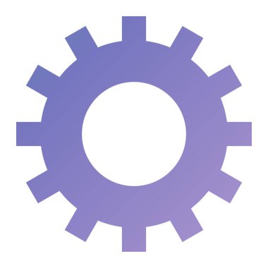 dişli simgesi vektör illüstrasyonu