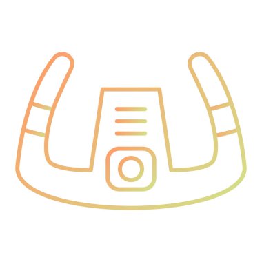 Uçak direksiyon simgesi vektör illüstrasyonu