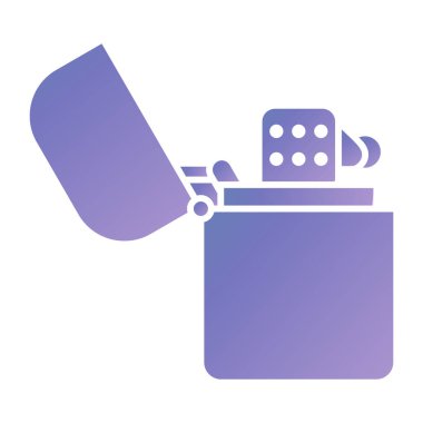illustration of a purple and blue lighter