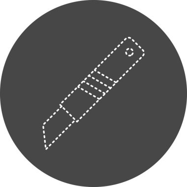 Bıçak Vektörü Kabartma Simgesi Tasarımı 