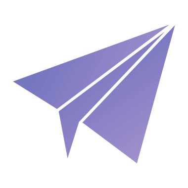 paper plane icon. flat illustration of airplane vector icons for web