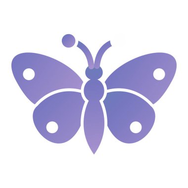 Kelebek simgesi vektör illüstrasyonu