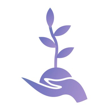 plant, sprout, nature, environment, ecology abstract flat color icon template