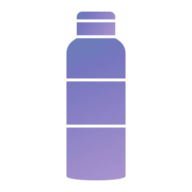 bottle of water icon. simple illustration of protein drink vector icons for web
