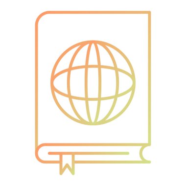 kitap simgesi vektör illüstrasyonu