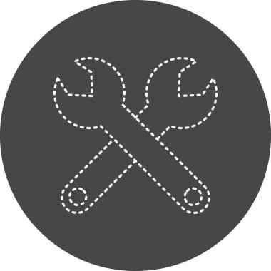vector illustration of modern Wrench   icon 