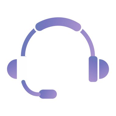 Kulaklık. Web simgesi basit illüstrasyon