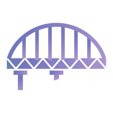 Köprü simgesi vektör illüstrasyonu