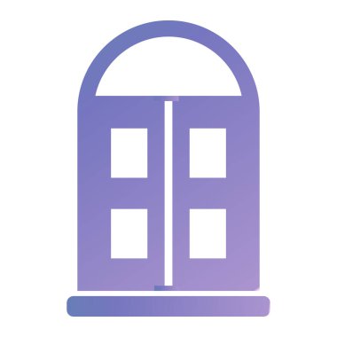 Bina. Web simgesi basit illüstrasyon