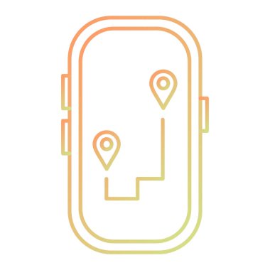 Gps konum simgesi modayı izole edilmiş arka planda