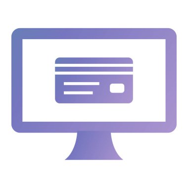 Kredi kartı vektör simgesi