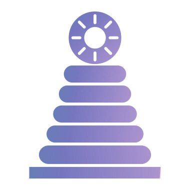 pyramid of water icon. isometric of ferris wheel vector icons for web design isolated on white background