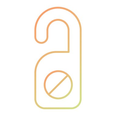 hotel hanger icon vector illustration