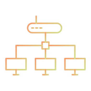 ağ paylaşım simgesi çizimi