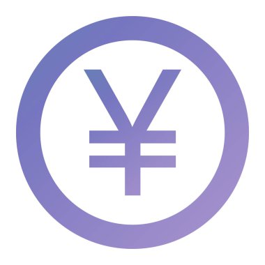 yen. Web simgesi basit illüstrasyon