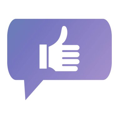 Sohbet balonu simgesi, vektör illüstrasyonu