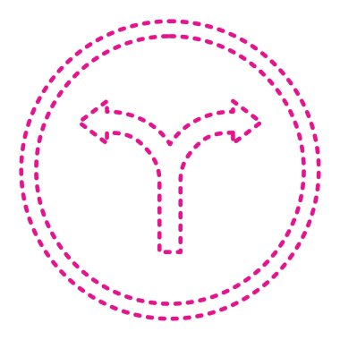 Ok işareti simgesi. yön sembolü  