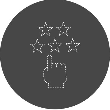 Bir yıldız simgesinin vektör illüstrasyonu