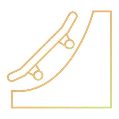 Bir kaykayın vektör illüstrasyonu