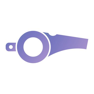 whistle icon. simple illustration of sport equipment vector icons for web