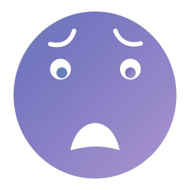 Ağlıyorum. Web simgesi basit illüstrasyon