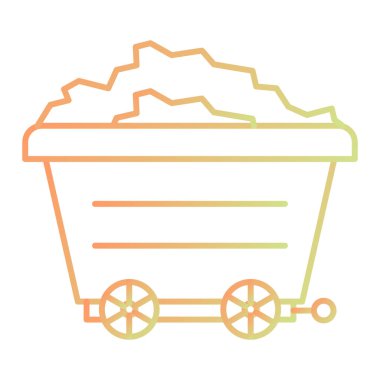 illustration of a wheelbarrow with a cart