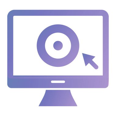 Bilgisayar monitörü. Web simgesi