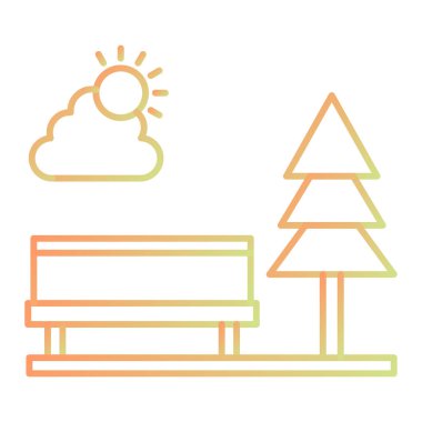 ağaç simgesi vektör illüstrasyonu