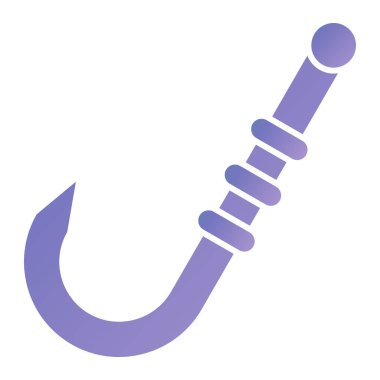 Balık kancası ikonu. vektör illüstrasyonu