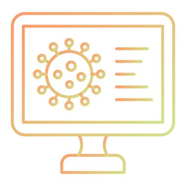 Virüs. Web simgesi basit illüstrasyon