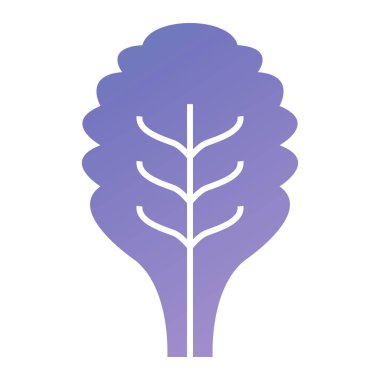 Bir ağaç simgesinin vektör illüstrasyonu