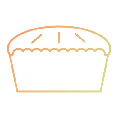 cupcake icon. bakery food and drink theme. isolated design. vector illustration