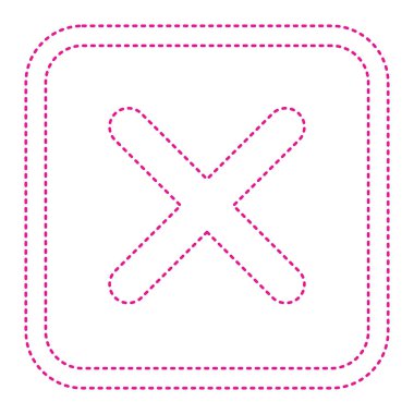 cross icon. delete symbol. vector illustration