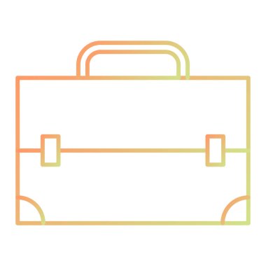 evrak çantası ikonu vektör illüstrasyonu