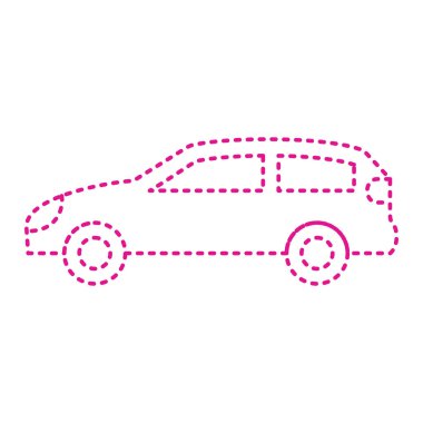 car transport icon. outline illustration of toy vehicle vector icons for web