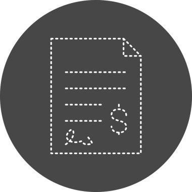 Fatura. Web simgesi basit tasarım