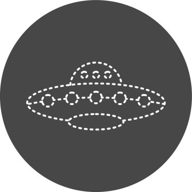 Ufo Vector Glyph Icon Design 