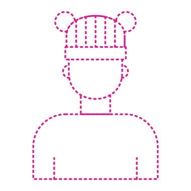 man icon. outline of boy vector illustration pictogram for web