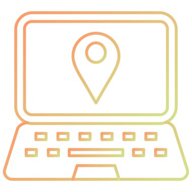 konum. Web simgesi basit tasarım